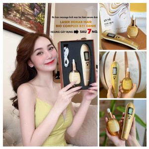 Lược ánh sáng kích thích mọc tóc laser Demar Hair kèm Serum dưỡng tóc Bio complex B11 Deachi - Ảnh 2