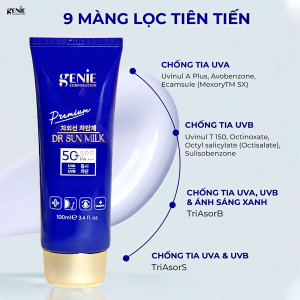 Kem chống nắng phổ rộng đa chức năng Dr Sunmilk Premium Deachi SPF 50 PA+++ 100ml - Ảnh 4