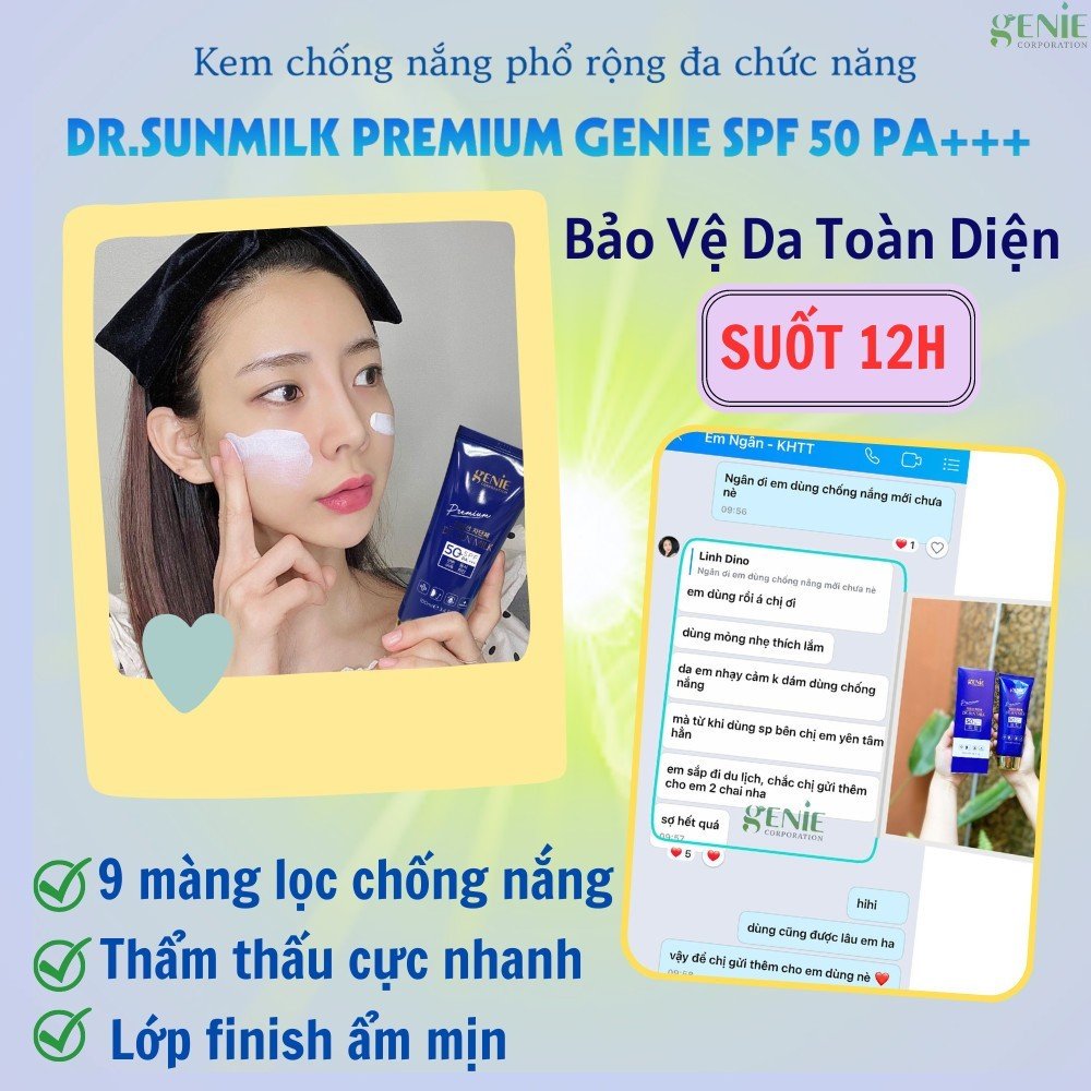 Kem chống nắng phổ rộng đa chức năng Dr Sunmilk Premium Deachi SPF 50 PA+++ 100ml - Ảnh 18