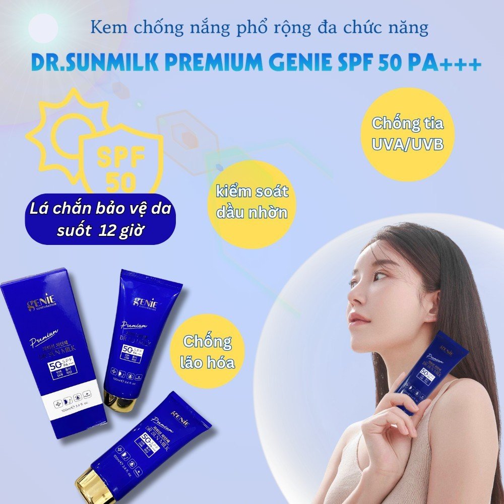 Kem chống nắng phổ rộng đa chức năng Dr Sunmilk Premium Deachi SPF 50 PA+++ 100ml - Ảnh 14