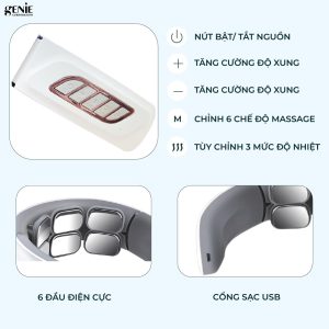 Máy trị liệu cổ vai gáy Neck massage device Greathome phiên bản mới nhất - Ảnh 6