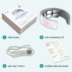 Máy trị liệu cổ vai gáy Neck massage device Greathome phiên bản mới nhất - Ảnh 7