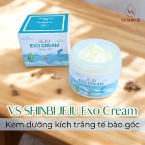 Kem dưỡng kích trắng tế bào gốc Jeju Exo Cream VS SHINBI 50g - Ảnh 2