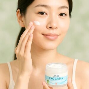 Kem dưỡng kích trắng tế bào gốc Jeju Exo Cream VS SHINBI 50g - Ảnh 9