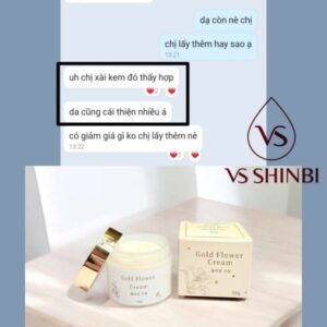 Kem dưỡng trắng da Gold Flower Cream VS SHINBI 50g - Ảnh 9