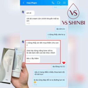 Kem nâng tông làm trắng da DD Cream VS SHINBI 100ml - Ảnh 11