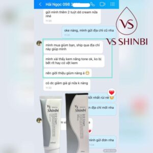 Kem nâng tông làm trắng da DD Cream VS SHINBI 100ml - Ảnh 10