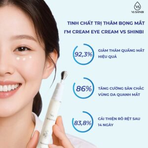 Tinh chất trị thâm bọng mắt I'm Cream Eye Cream VS SHINBI 15g - Ảnh 2